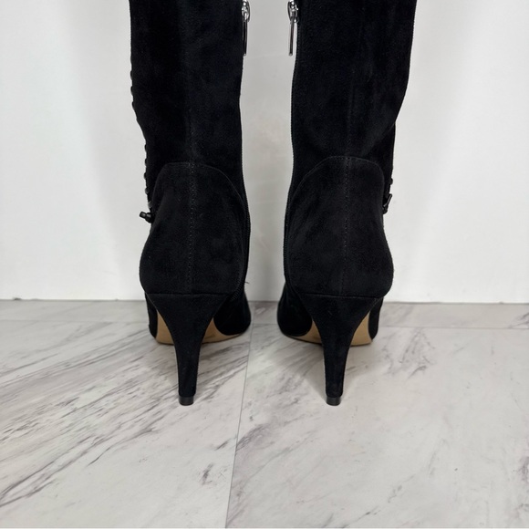 Vince Camuto Seselti Black Suede Pointy Toe Tall Boot 8 1/2 M - Picture 3 of 16